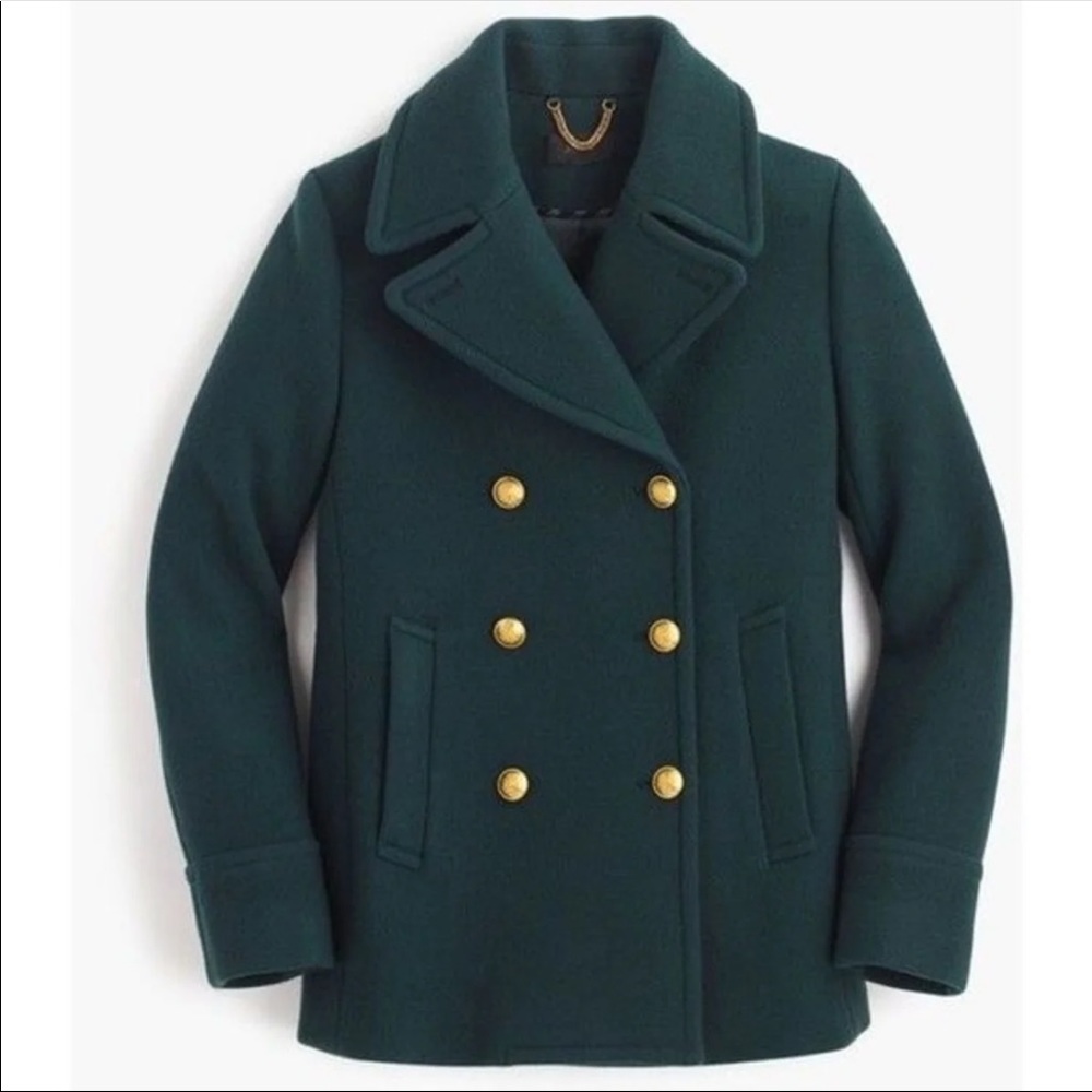 ISO looking for j crew majesty pea coat in dark forest with gold buttons